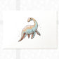 Plesiosaur Dinosaur Nursery Print