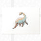 Dinosaur Nursery Prints New Baby Shower Gift Boy Girl Plesiosaur Childrens Wall Art Set Playroom Decor