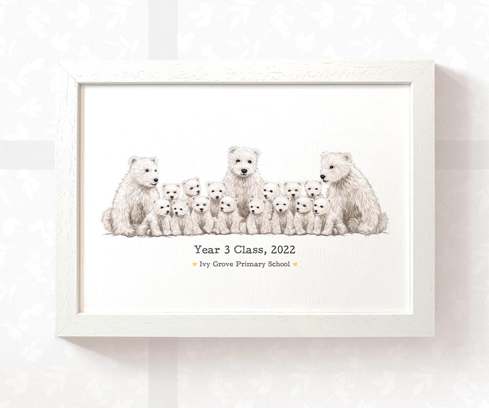 Personalised Gift For Teacher Appreciation Thank You Best Headteacher Presents Polar Bear Custom Prints Meaningful Farewell Ideas
