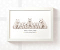 Personalised Polar Bear Best Teacher Print