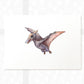 Pterodactyl Dinosaur Nursery Print