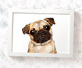 Fawn Pug Print