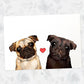 Pug Love Print