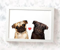 Pug Love Print