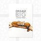 Red Panda Nursery Print for Twins "Dream Big Little Ones"