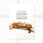 Red Pandas Nursery Print for Twins "Born Together, Friends Forever"