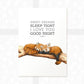 Red Pandas Nursery Print for Twins "Sweet dreams"