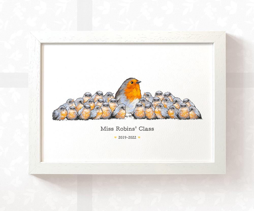 Personalised Gift For Teacher Appreciation Thank You Best Headteacher Presents Robin Custom Prints Meaningful Farewell Ideas
