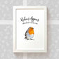Bird Memorial Name Funeral Loss Gift Ideas Prints Robins Appear Wall Art Handmade Sympathy Delivery UK