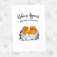 Bird Memorial Name Parent Loss Funeral Gift Prints Robins Appear Wall Art Handmade Sympathy Grandma Grandad