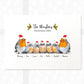 Family Portrait Christmas 2022 Personalised Robin Decoration Names Parents Mum Dad Gift Ideas Mother-In-Law