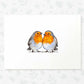 Robins Woodland Bird Nursery Print for Twins