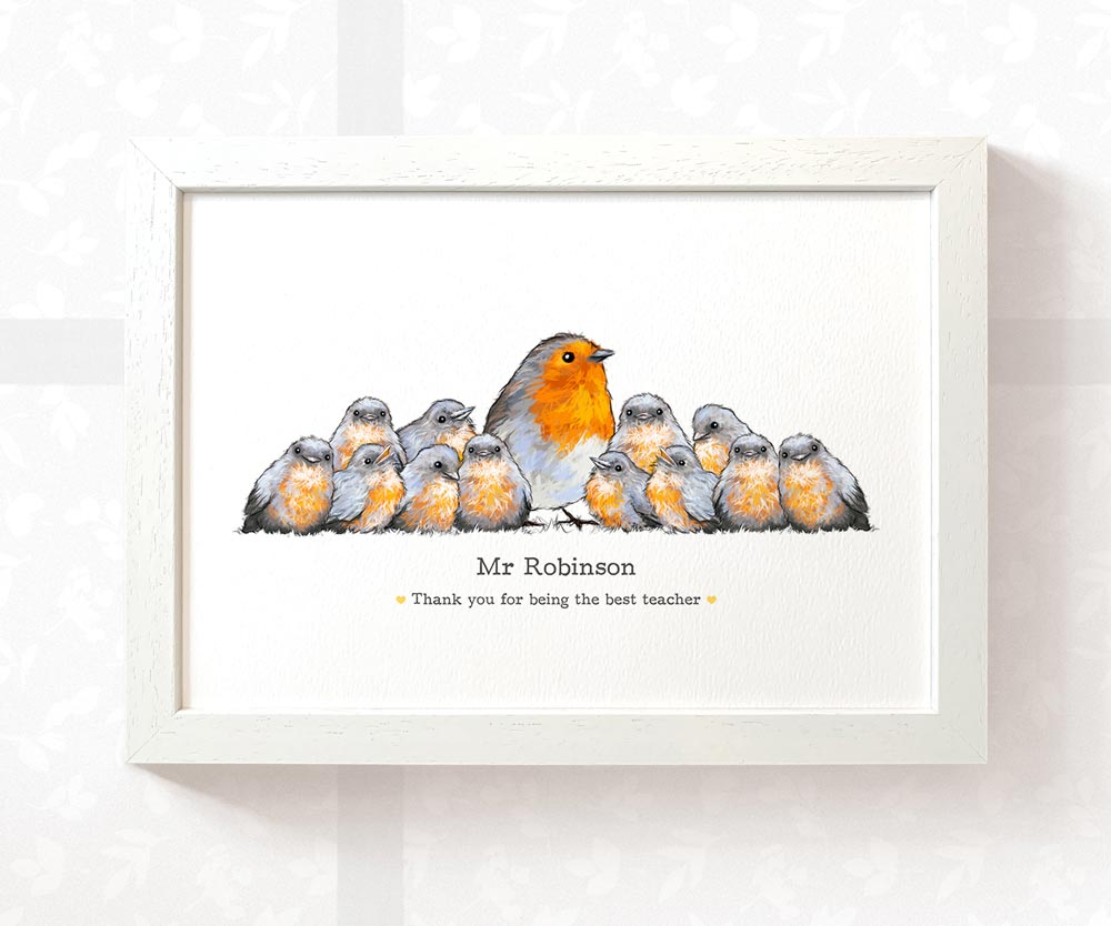 Best Small Gifts For Teachers Farewell End Of Term Leaving Presents Nursery Thank You Robin Prints