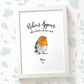 Bird Memorial Name Personalised Funeral Gift Ideas Prints Robins Appear Wall Art Custom Sympathy Delivery UK