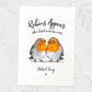 Bird Memorial Name Personalised Parent Loss Gift Prints Robins Appear Wall Art Custom Sympathy Grandma Grandad