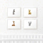 Safari Nursery Prints New Baby Shower Gift Boy Girl Animal Wall Art Set Playroom Decor UK