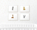 Safari Animal Nursery Prints Set of 4