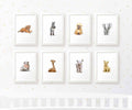 Safari Animal Nursery Prints Set of 8