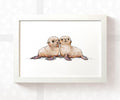 Seals Animal Nursery Print for Twins