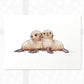 Seals Animal Nursery Print for Twins