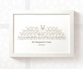 Personalised Sheep Best Teacher Print