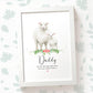 Thank You Personalised Name Gift Animal Prints Sheep Wall Art Custom Mothers Day Daughter Love Grandma