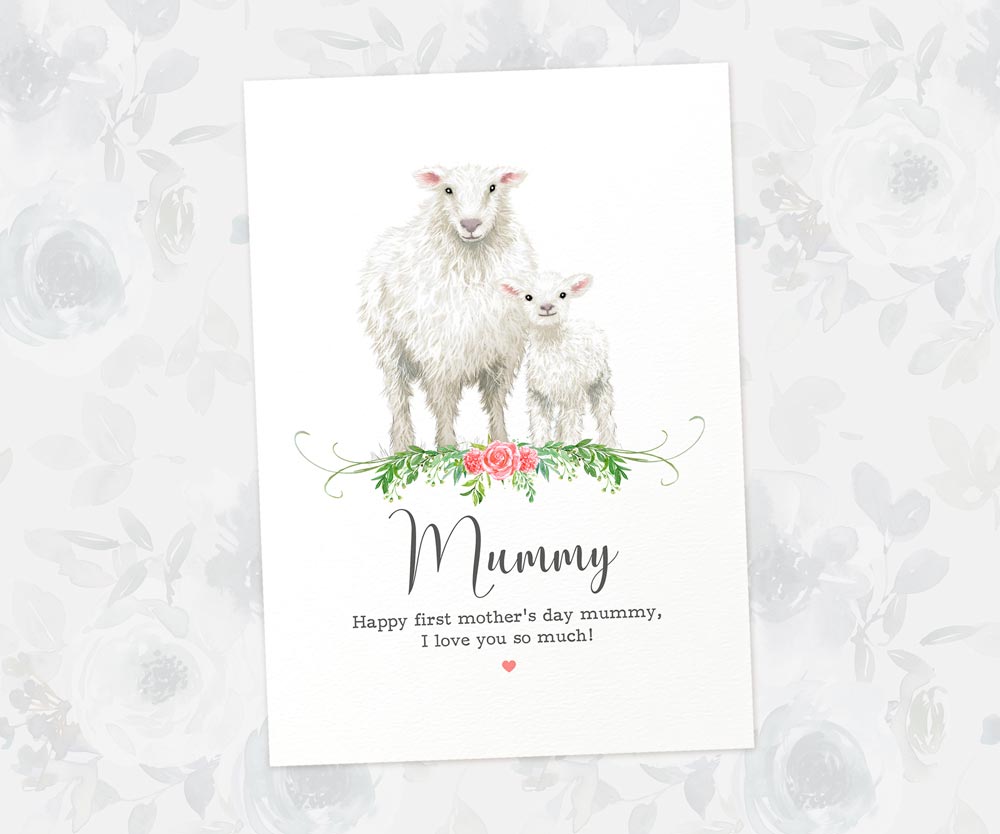 Thank You Personalised Name Gift Animal Prints Sheep Wall Art Custom Fathers Day Son Grandad Present
