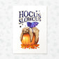 Sloth Halloween Decoration Pumpkin Wall Art Autumn Print Party Decor Ideas Hocus Pocus Cute Creepy Poster