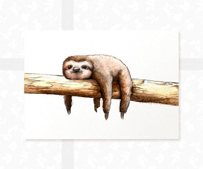 Lazy Sloth Animal Print