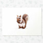 Squirrel Woodland Animal Nursery Print