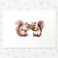 Woodland Nursery Prints Twin New Baby Shower Gift Ideas Squirrel Animal Wall Art Set Playroom Decor