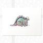 Stegosaurus Dinosaur Nursery Print