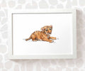 Tiger Safari Animal Nursery Print