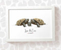 Personalised Tortoise Wedding Anniversary Print