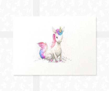 Unicorn Nursery Art Print | Children's Wall Art