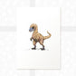 Velociraptor Nursery Art Print | Dinosaur Children's Wall Art