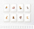 Woodland Animal Nursery Prints Set of 8