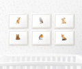 Woodland Animal Nursery Prints Set of 6