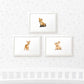 Woodland Nursery Prints New Baby Shower Pregnancy Gift Boy Girl Animal Wall Art Set Newborn Playroom
