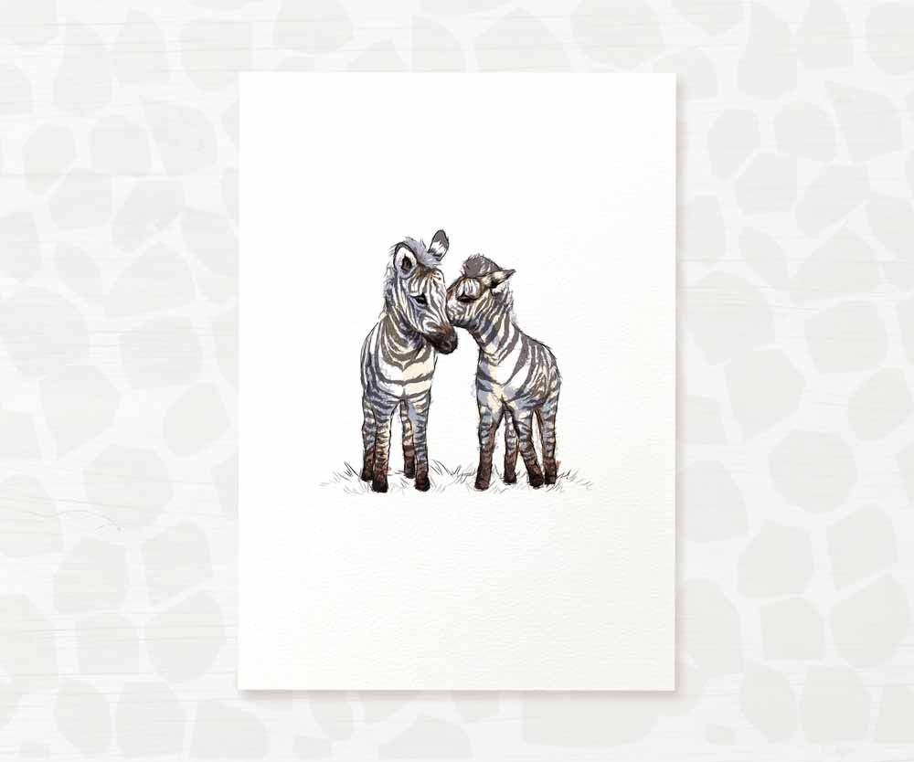 Safari Nursery Prints Twin New Baby Shower Gift Ideas Zebra Animal Wall Art Set Playroom Decor